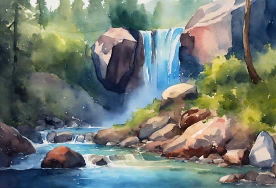 Water, Water Resources, Art Paint, Paint, Nature, Natural Landscape