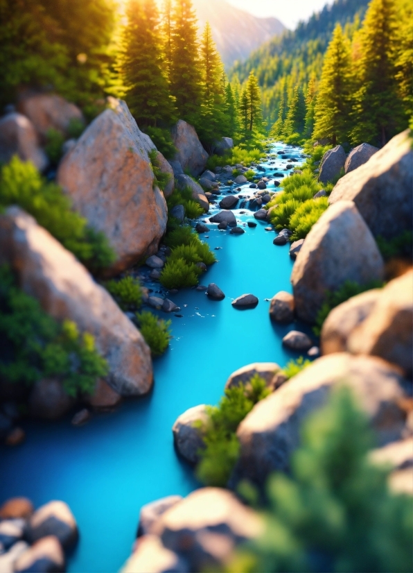 Water, Water Resources, Natural Landscape, Light, Fluvial Landforms Of Streams, Leaf