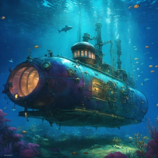 Watercraft, Naval Architecture, Window, Art, Underwater, Vehicle