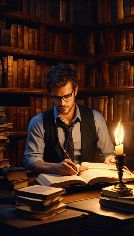 Affinity Designer Image Trace, Candle, Book, Bookcase, Table, Publication