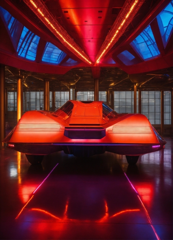 Automotive Lighting, Automotive Design, Orange, Interior Design, Hood, Red