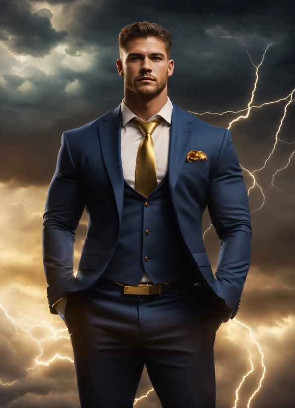 Beksinski Prints, Cloud, Flash Photography, Human Body, Dress Shirt, Tie