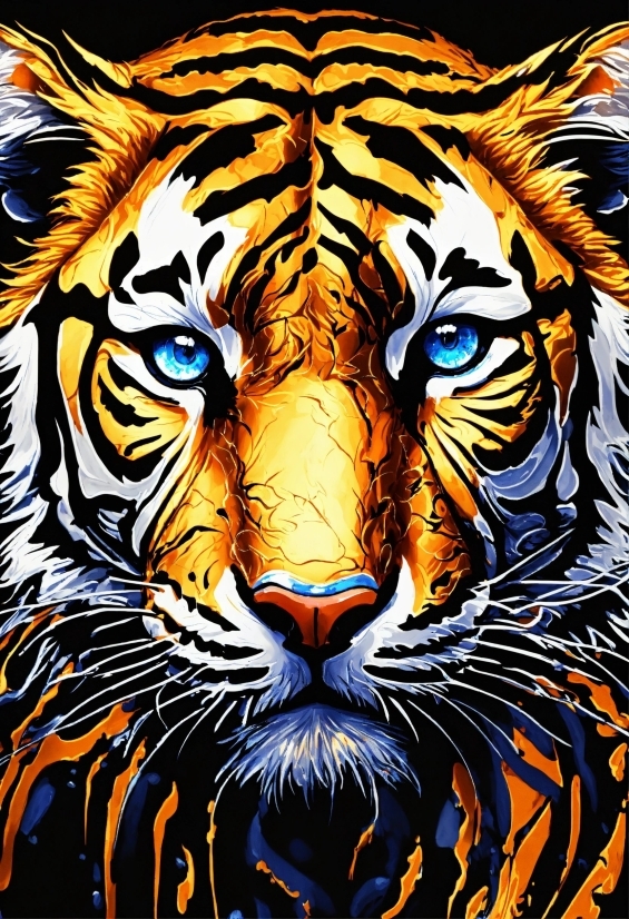 Bengal Tiger, Facial Expression, Vertebrate, Siberian Tiger, Felidae, Organ