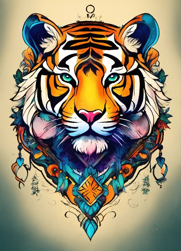 Bengal Tiger, Felidae, Carnivore, Siberian Tiger, Art, Font