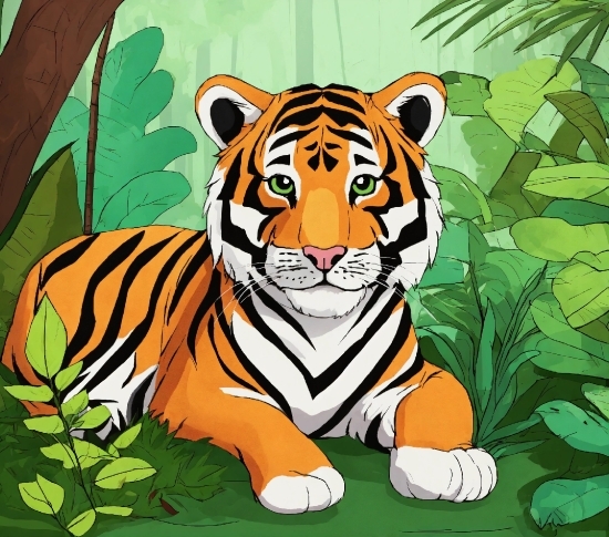 Bengal Tiger, Plant, Tiger, Leaf, Nature, Siberian Tiger
