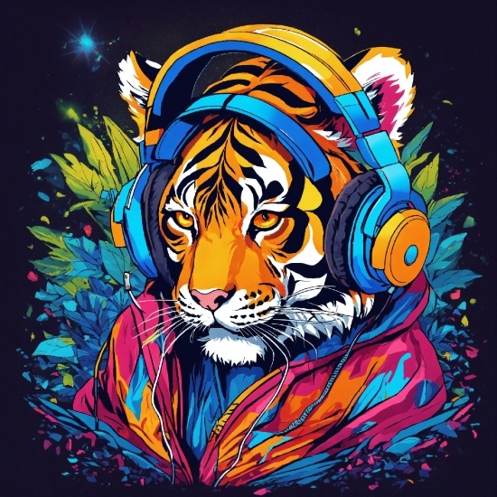 Bengal Tiger, Siberian Tiger, Felidae, Carnivore, Tiger, Painting
