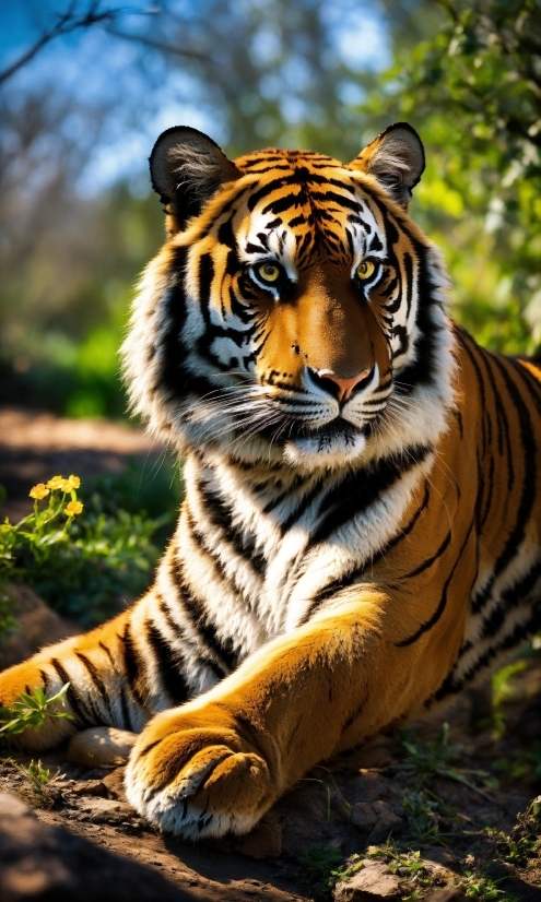 Bengal Tiger, Siberian Tiger, Plant, Tiger, Felidae, Carnivore
