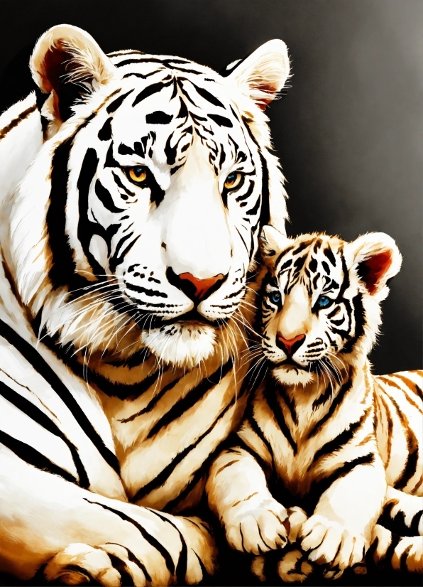 Bengal Tiger, Siberian Tiger, Tiger, Facial Expression, Felidae, Carnivore