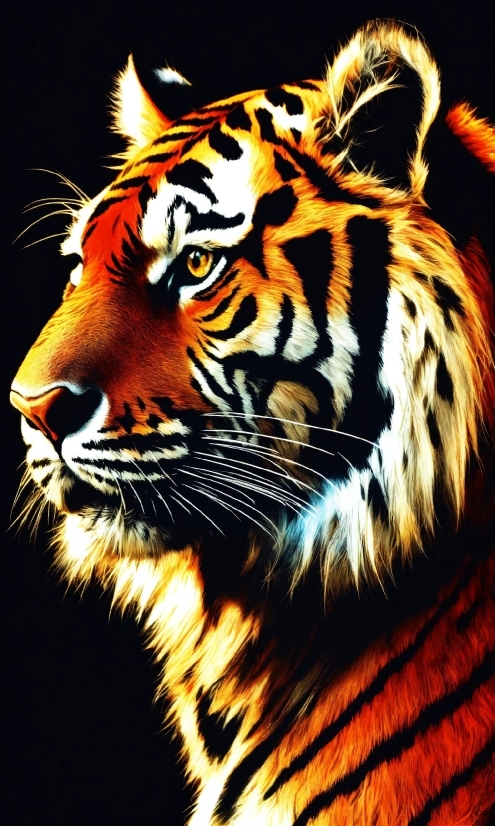 Bengal Tiger, Siberian Tiger, Tiger, Felidae, Carnivore, Whiskers