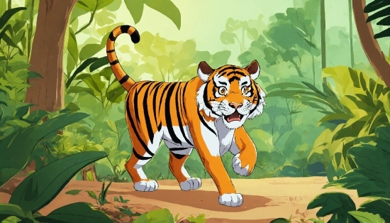 Bengal Tiger, Siberian Tiger, Tiger, Plant, Carnivore, Felidae