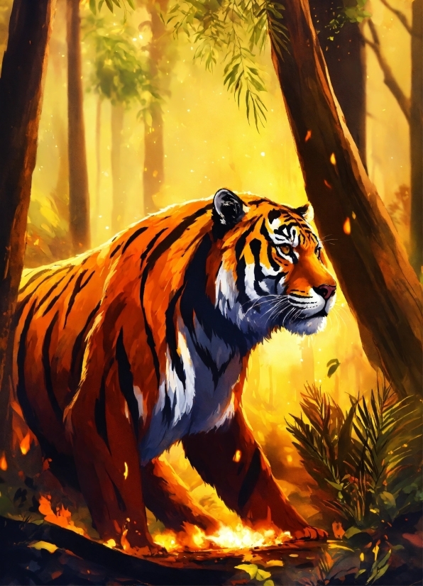 Bengal Tiger, Siberian Tiger, Tiger, Plant, Felidae, Natural Environment