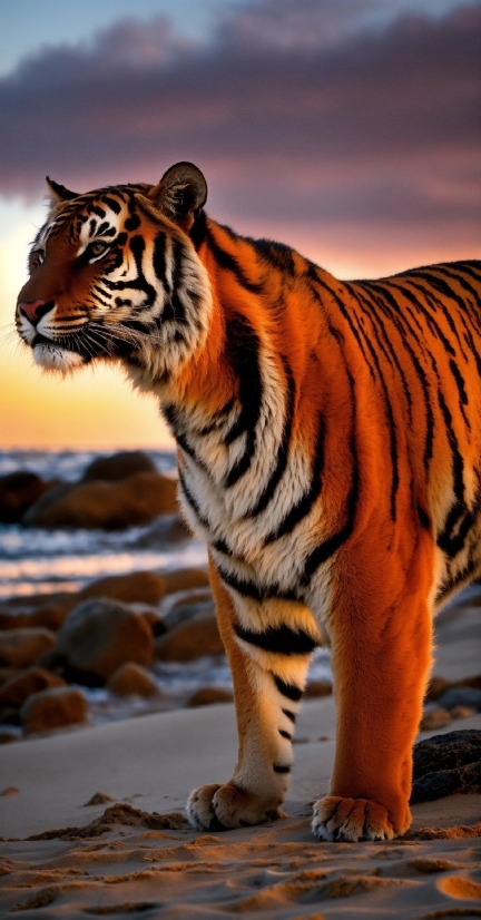 Bengal Tiger, Siberian Tiger, Tiger, Water, Felidae, Carnivore