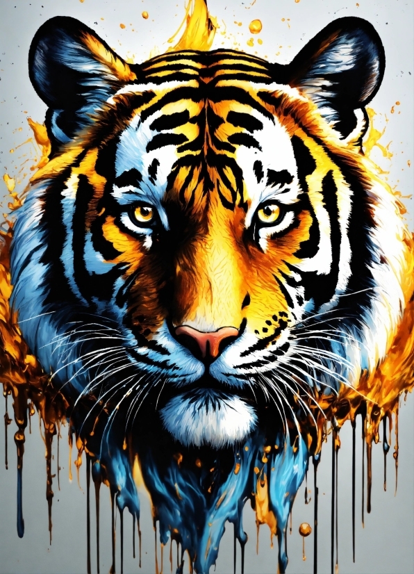 Bengal Tiger, Siberian Tiger, Vertebrate, White, Tiger, Organ