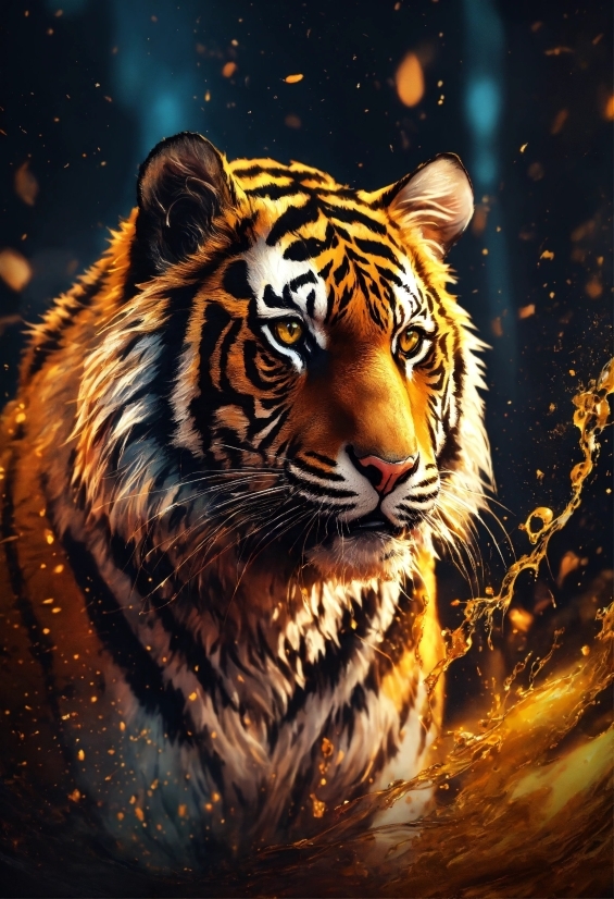 Bengal Tiger, Water, Siberian Tiger, Felidae, Tiger, Carnivore