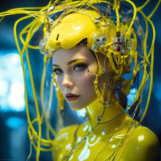 Best Auto Video Maker App, Eyelash, Yellow, Iris, Headgear, Fashion Design