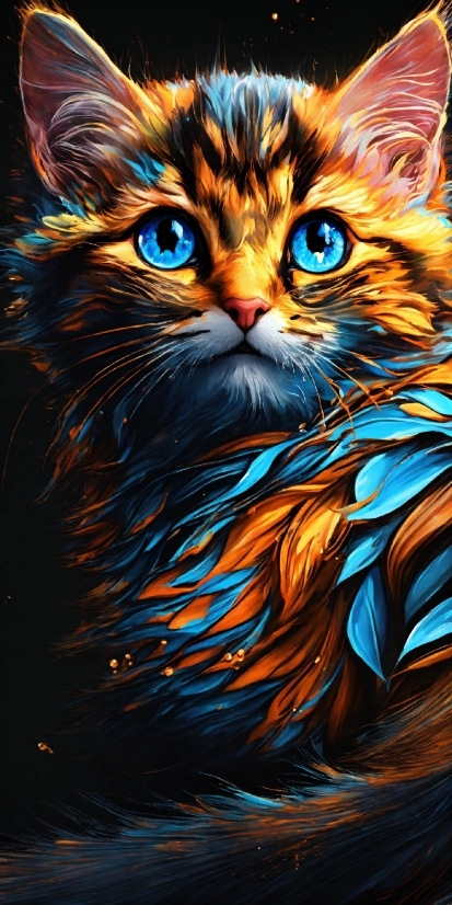 Best Video Cutter Free Download, Cat, Felidae, Art Paint, Carnivore, Small To Mediumsized Cats