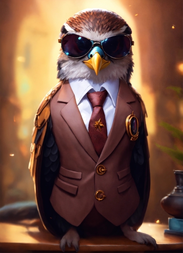 Bird, Beak, Owl, Blazer, Fashion Design, Falconiformes