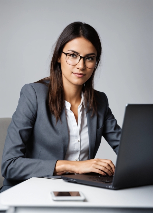 Black And White Movie Posters, Glasses, Computer, Personal Computer, Laptop, Table