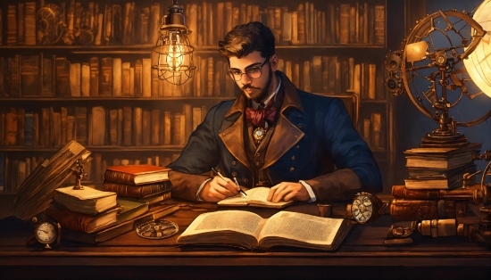 Book, Table, Beard, Publication, Picture Frame, Art