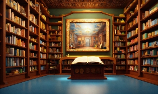 Bookcase, Furniture, Shelf, Light, Book, Shelving