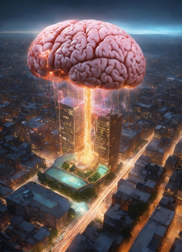 Brain, World, Lighting, Mushroom, Gas, Brain