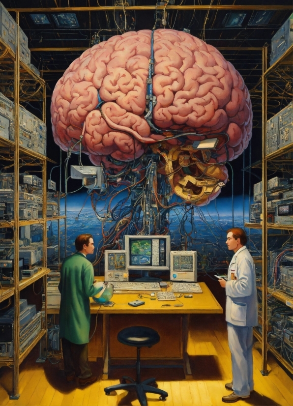 Brain, World, Organ, Computer, Table, Wheel