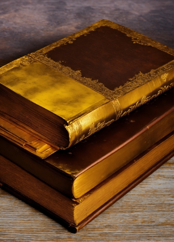 Brown, Book, Rectangle, Wood, Publication, Amber