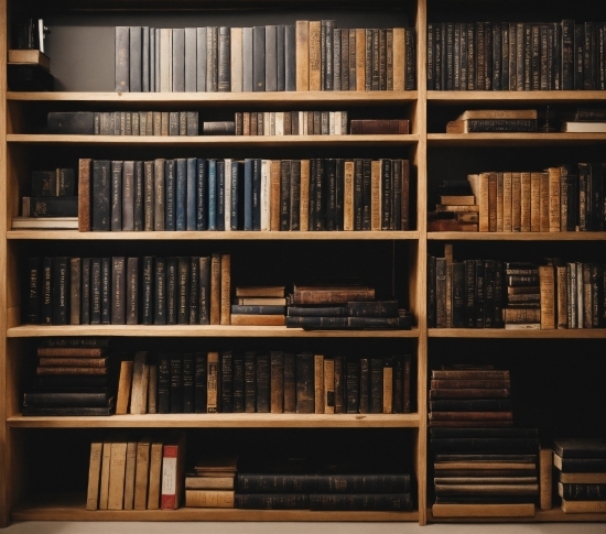 Brown, Bookcase, Furniture, Shelf, Publication, Book