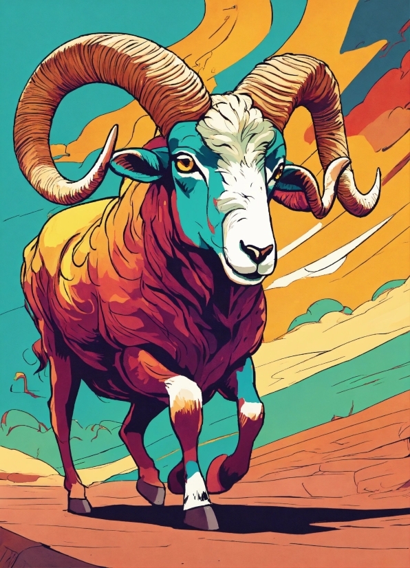 Bull, Working Animal, Art, Horn, Painting, Terrestrial Animal