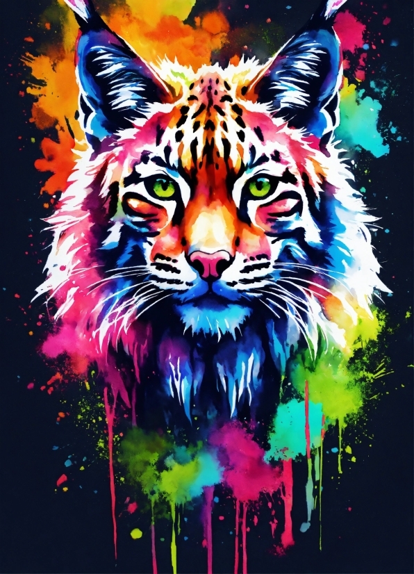Carnivore, Bengal Tiger, Siberian Tiger, Organism, Felidae, Paint