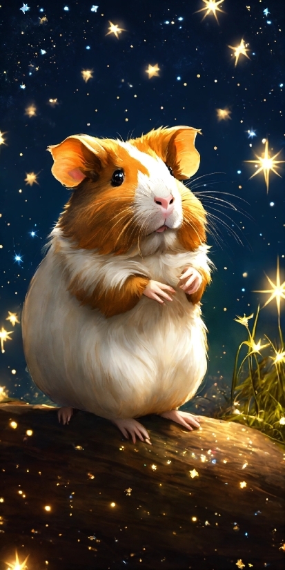 Cartoon, Rodent, Whiskers, Hamster, Guinea Pig, Fawn
