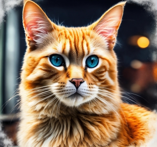 Cat, Felidae, Carnivore, Small To Mediumsized Cats, Whiskers, Iris