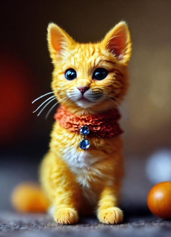Cat, Felidae, Carnivore, Toy, Small To Mediumsized Cats, Orange
