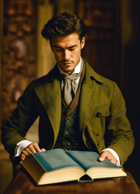 Change Resolution Photoshop, Sleeve, Dress Shirt, Collar, Book, Blazer