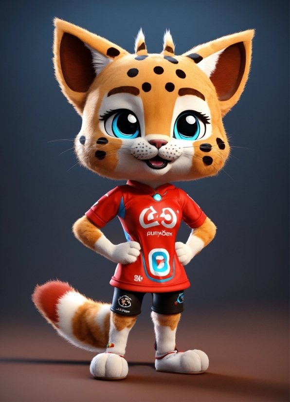 Clothing, Toy, Cartoon, Fawn, Whiskers, Mascot