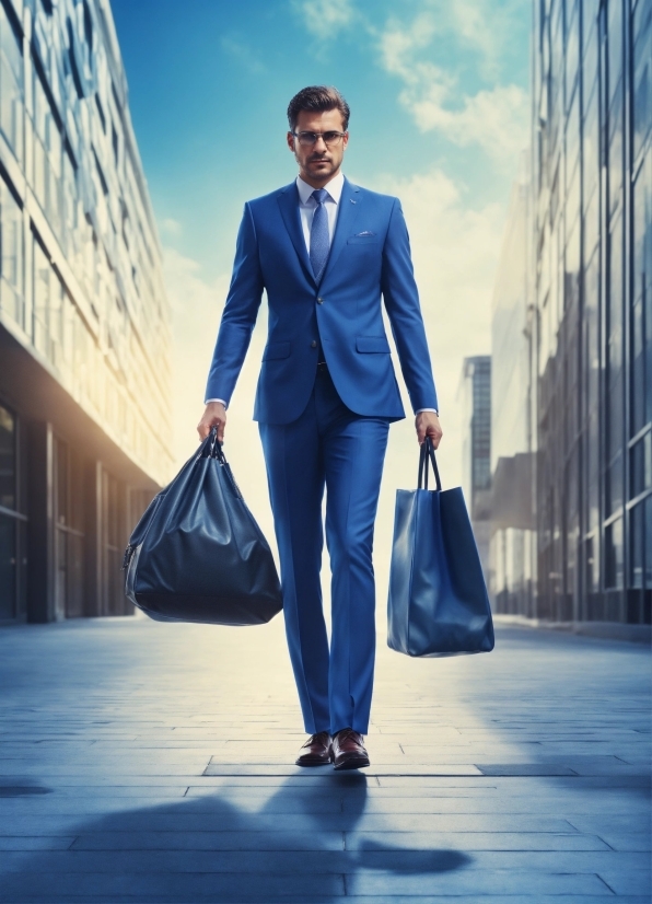 Cloud, Sky, Blue, Luggage And Bags, Dress Shirt, Standing