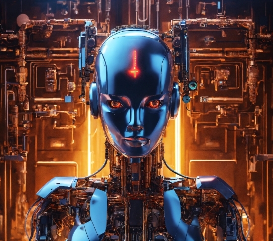 Computer Graphics And Animation, Blue, Technology, Space, Electric Blue, Machine