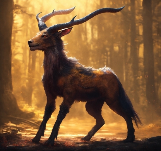 Deer, Horn, Fawn, Terrestrial Animal, Wood, Elk