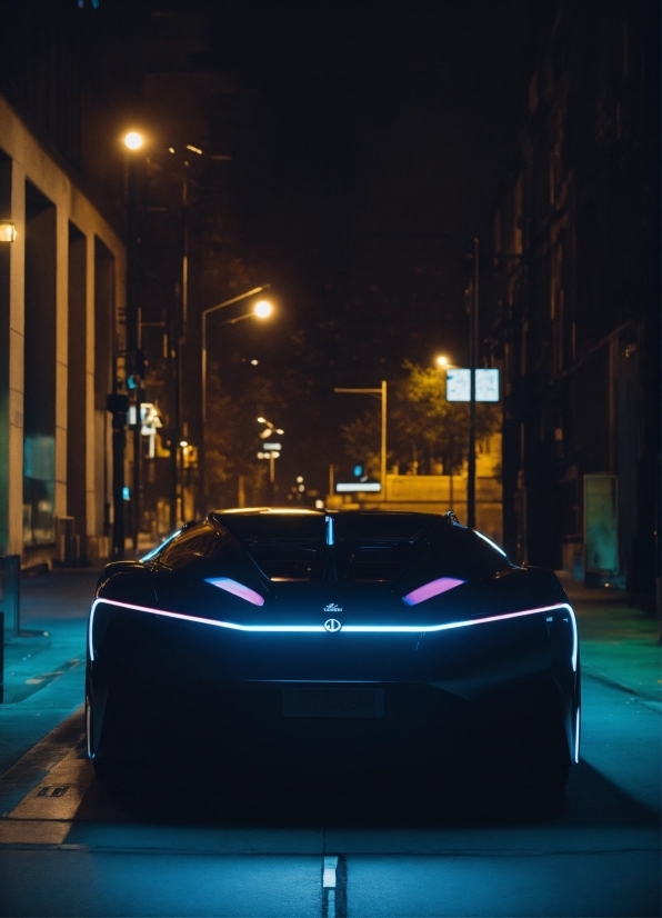 Design Drawing, Car, Vehicle, Automotive Lighting, Street Light, Hood