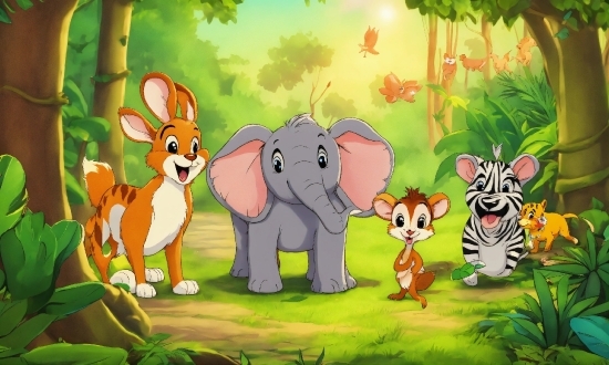 Digital Marketing Content Creator, Plant, Elephant, Ecoregion, Cartoon, Vertebrate