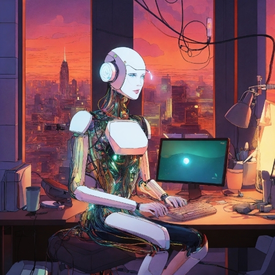 Editing Suite, Computer, Table, Personal Computer, Desk, Computer Keyboard