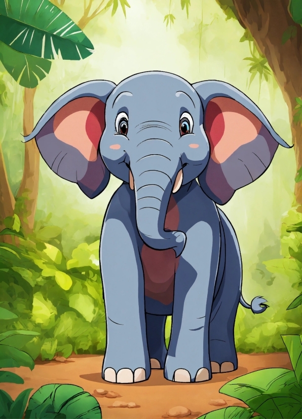 Elephant, Ecoregion, Cartoon, Nature, Botany, Working Animal