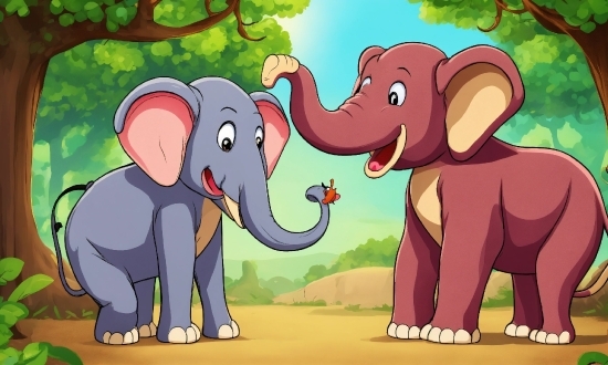 Elephant, Ecoregion, Elephants And Mammoths, Green, Vertebrate, Nature