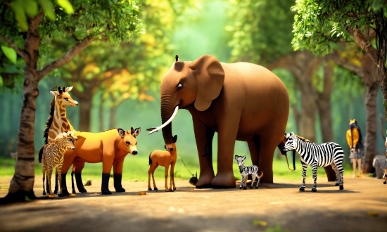 Elephant, Ecoregion, Vertebrate, Plant, Elephants And Mammoths, Tree