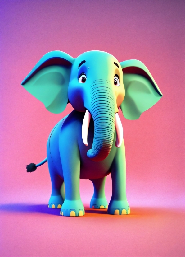 Elephant, Elephants And Mammoths, Toy, Working Animal, Cartoon, Gesture