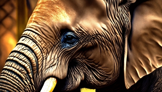 Elephant, Elephants And Mammoths, Working Animal, Organism, Yellow, African Elephant