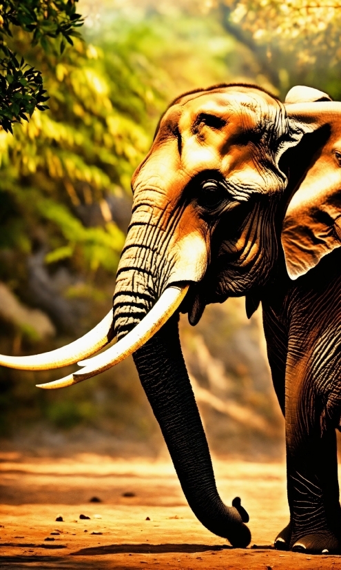 Elephant, Natural Environment, Working Animal, Organism, Indian Elephant, African Elephant