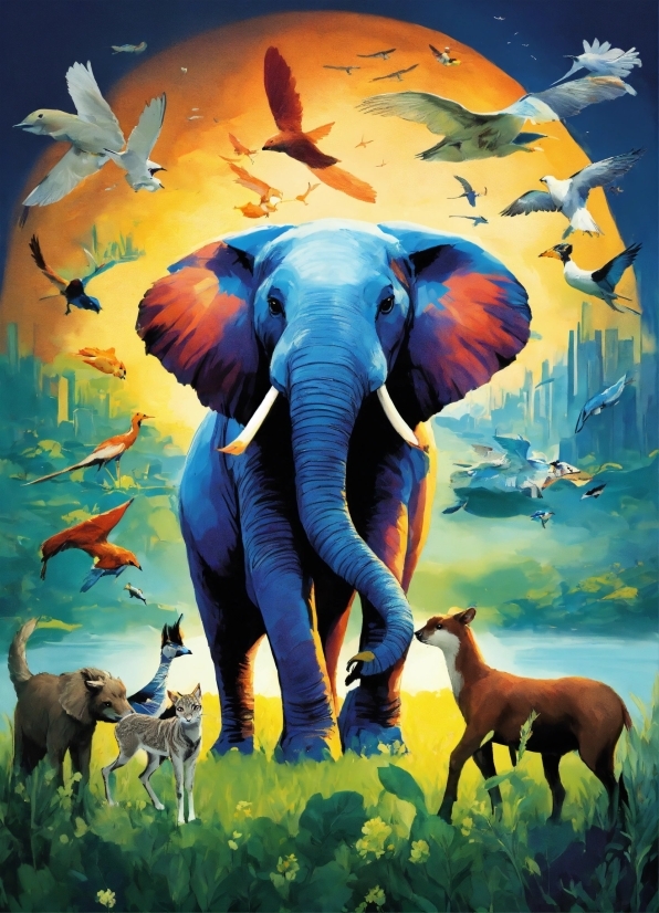 Elephant, Vertebrate, Ecoregion, Nature, World, Plant