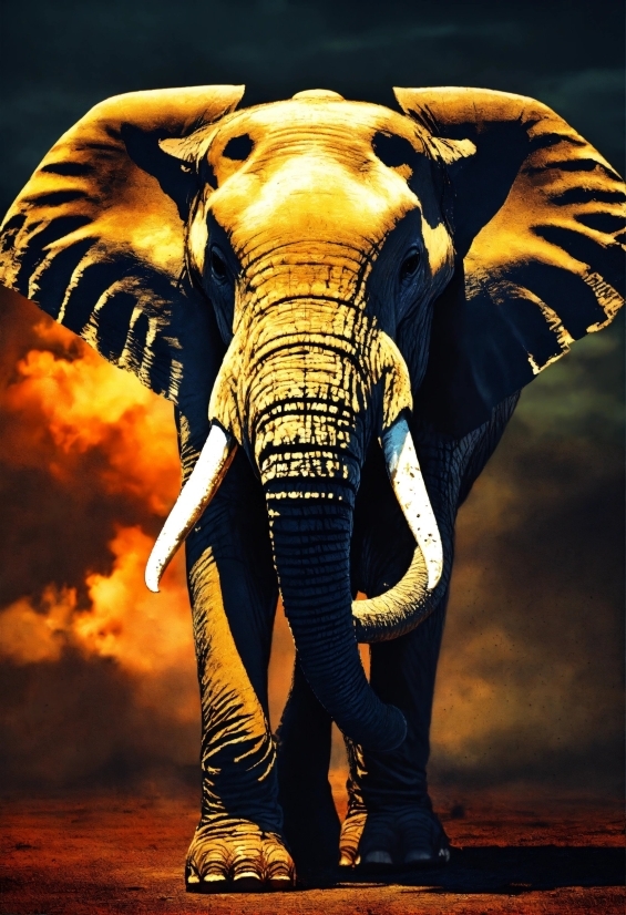 Elephant, Working Animal, Elephants And Mammoths, Organism, African Elephant, Tusk