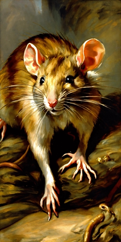 Eye, Rodent, Whiskers, Fawn, Terrestrial Animal, Art